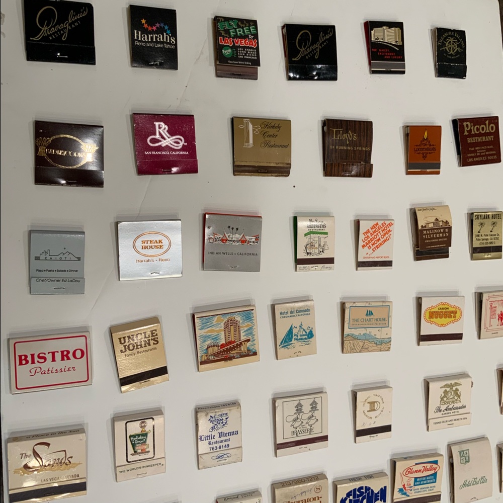 Vintage Matchbook Collection set of 101